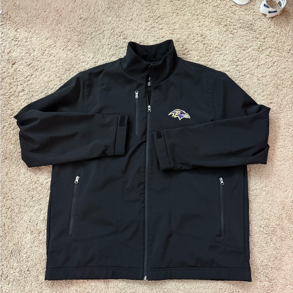 NFL Men’s Baltimore Ravens Softshell Zip Jacket